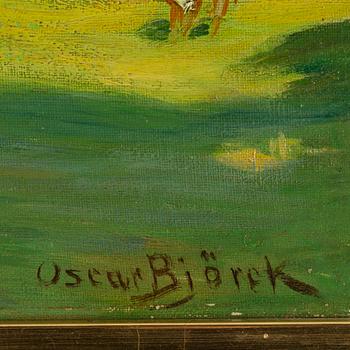 OSCAR BJÖRCK, oil on canvas, signed.