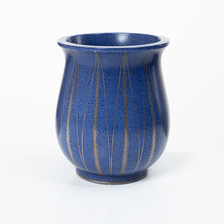 Wilhelm Kåge, an "Argenta" stoneware vase, Gustavsberg 1935.