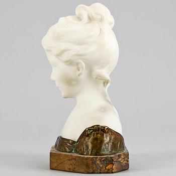 OKÄND KONSTNÄR, alabaster, märkt Gino, 1800/1900-tal.