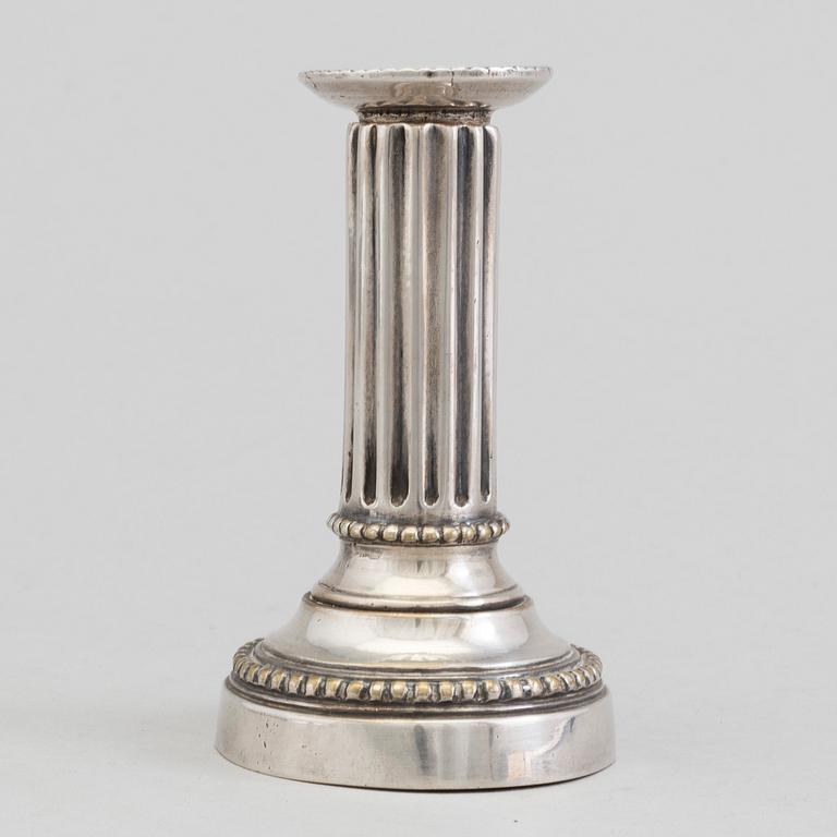 LJUSSTAKE, argent haché, gustaviansk, sent 1700-tal.