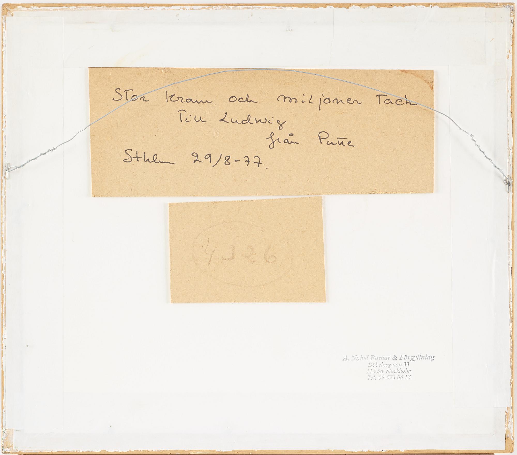 ESTHER KJERNER, watercolour, signed.