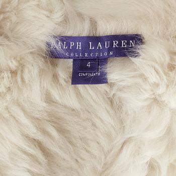 A lambskin-leather vest by Ralph Lauren.