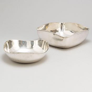 Two sterling silver bowls from Mexico.