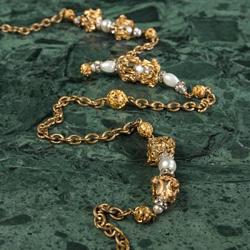NECKLACE, Chanel (professedly), a 1960s.