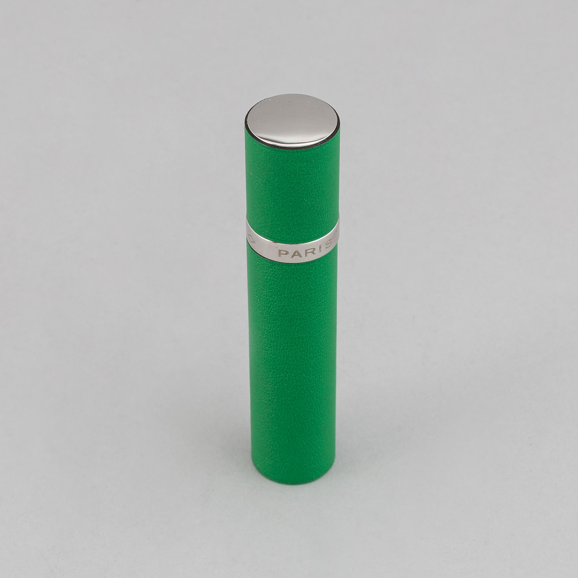 Hermès, refillable perfume bottle in leather.