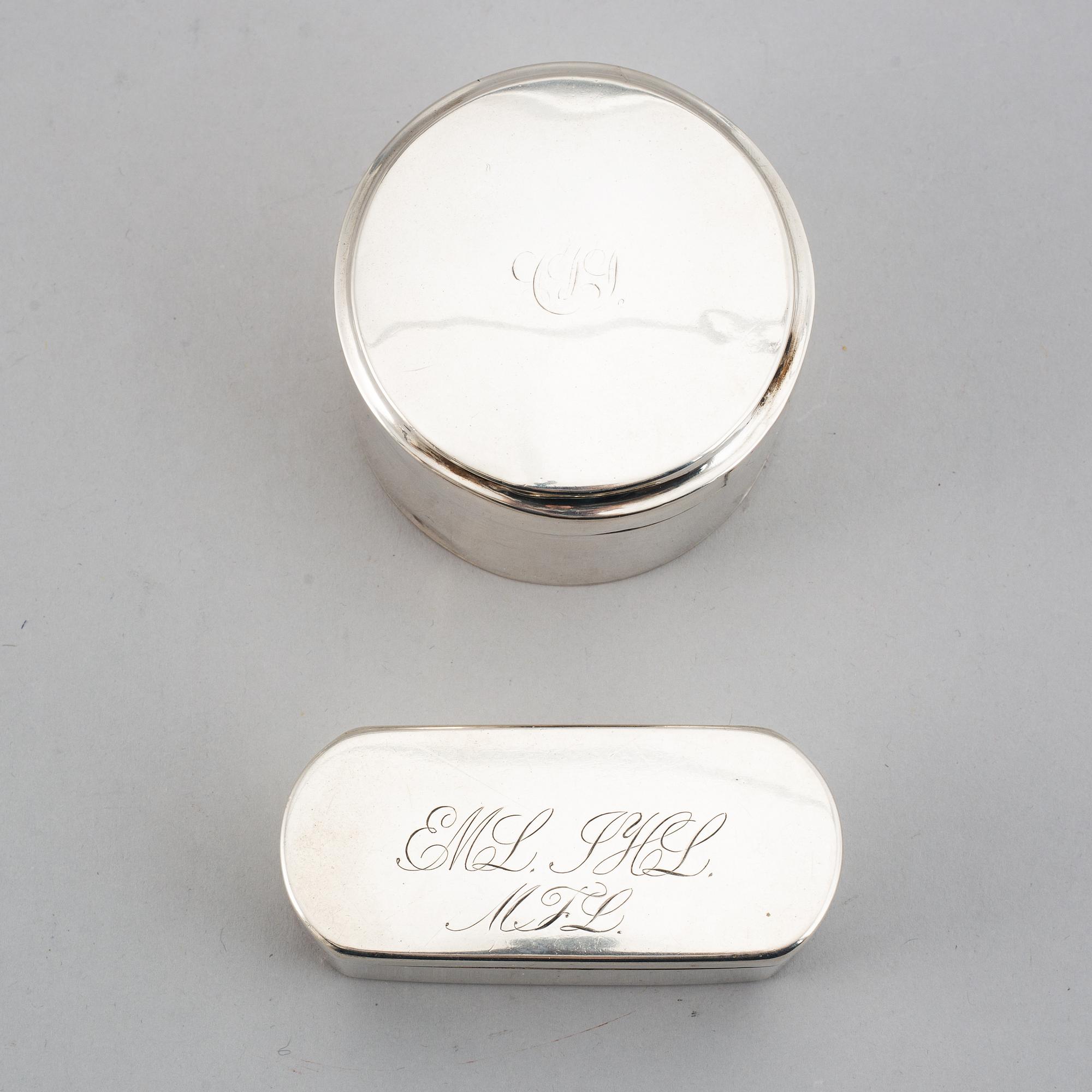 DOSOR 1 +1 silver, Johan Malmstedt, Göteborg, Jonas Frohm, Helsingborg 1843.