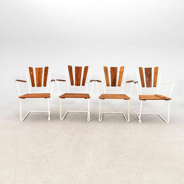 Garden Chairs, 4 pcs, Mid-20th Century.