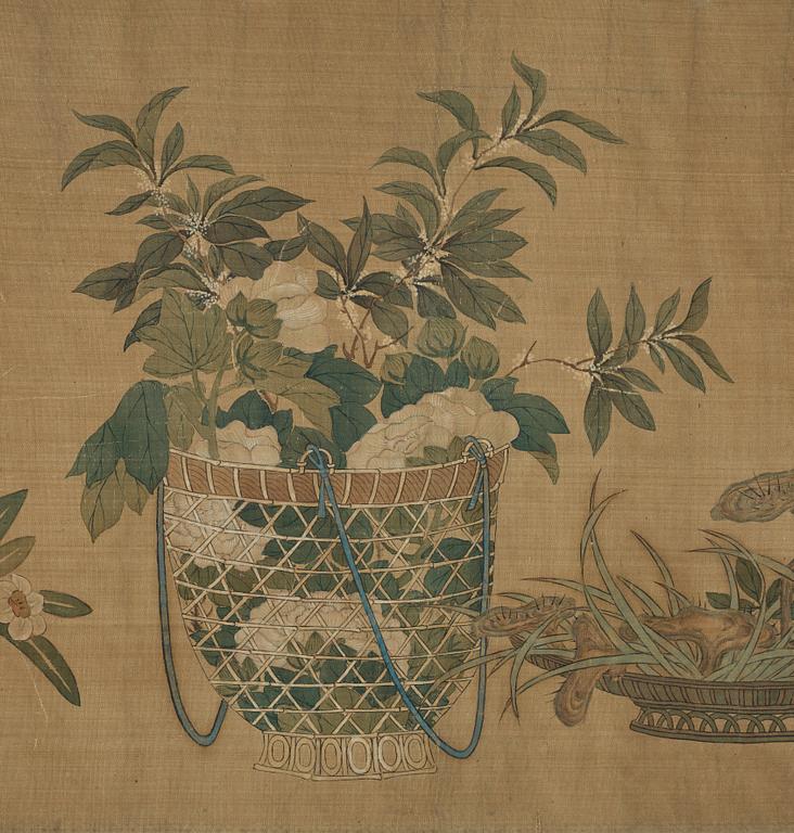 A Chinese painting by unknown artist, presumably late Qing dynasty.