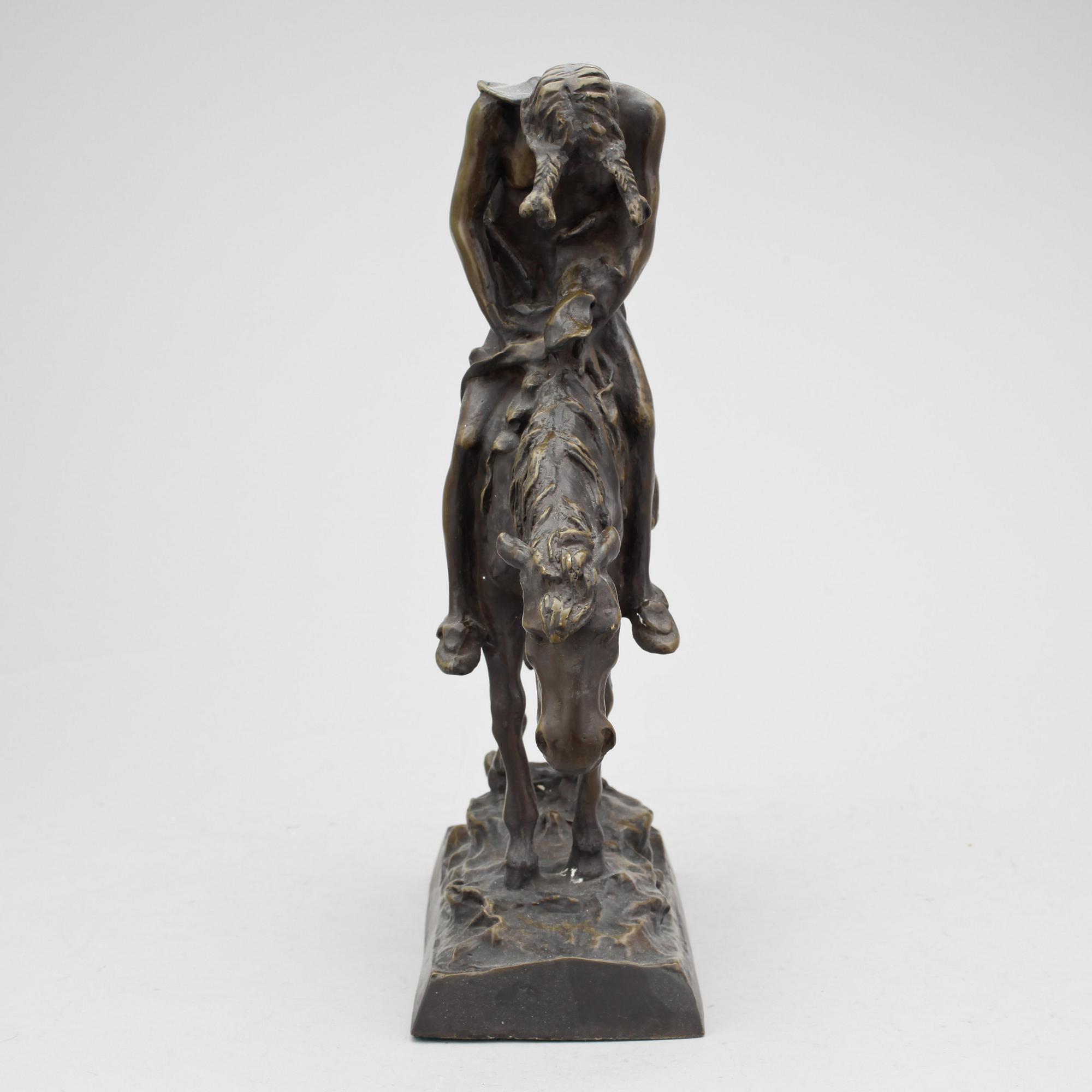 JAMES EARLE FRASER, efter, skulptur, brons.