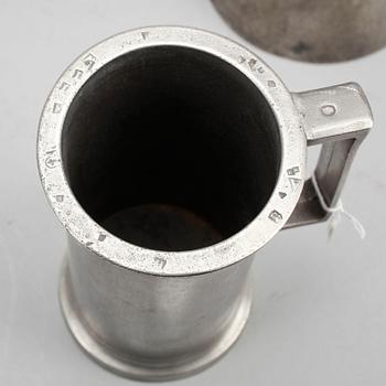 PARTI TENNFÖREMÅL, 5 delar, bla Peter Höijer, verksam 1796-1819 i Örebro.