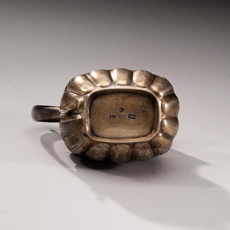 GRÄDDSNÄCKA, silver, S:t Petersburg, 1835, Ryssland. Vikt ca 181,9 g.