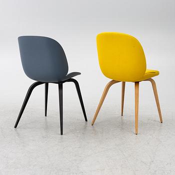 GamFratesi, two 'Beetle' chairs, Gubi, Denmark.