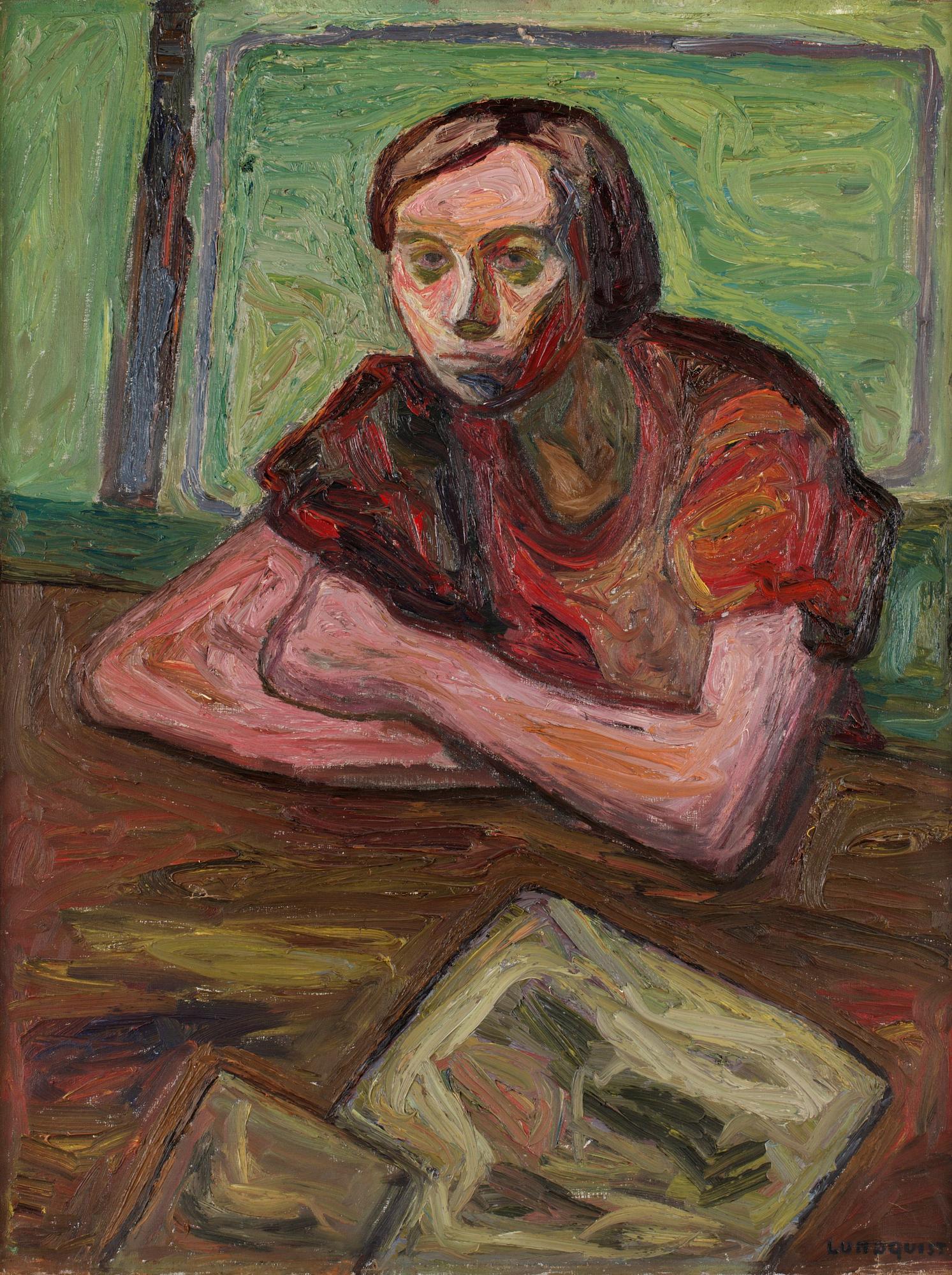 Evert Lundquist, Kvinna mot grönt.