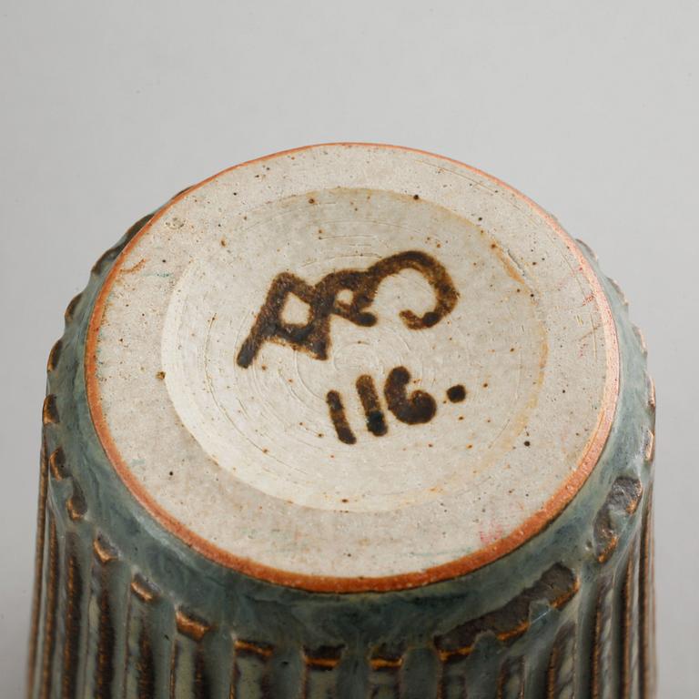 Two stoneware vases by Arne Bang, Denmark, second half of the 20th century.