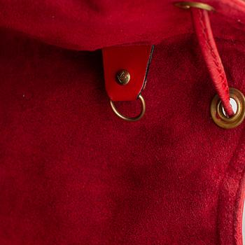 Louis Vuitton, a red Epi 'Noé' handbag, 1995.