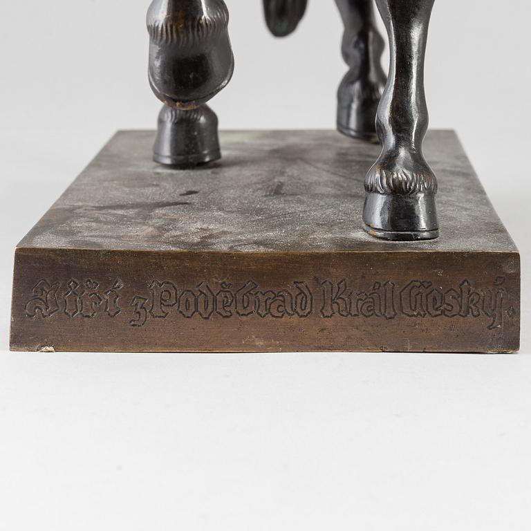 BOHUSLAV SCHNIRCH, sculpture. Bronze. Stamp signed. Height 39.5 cm, length 38 cm.