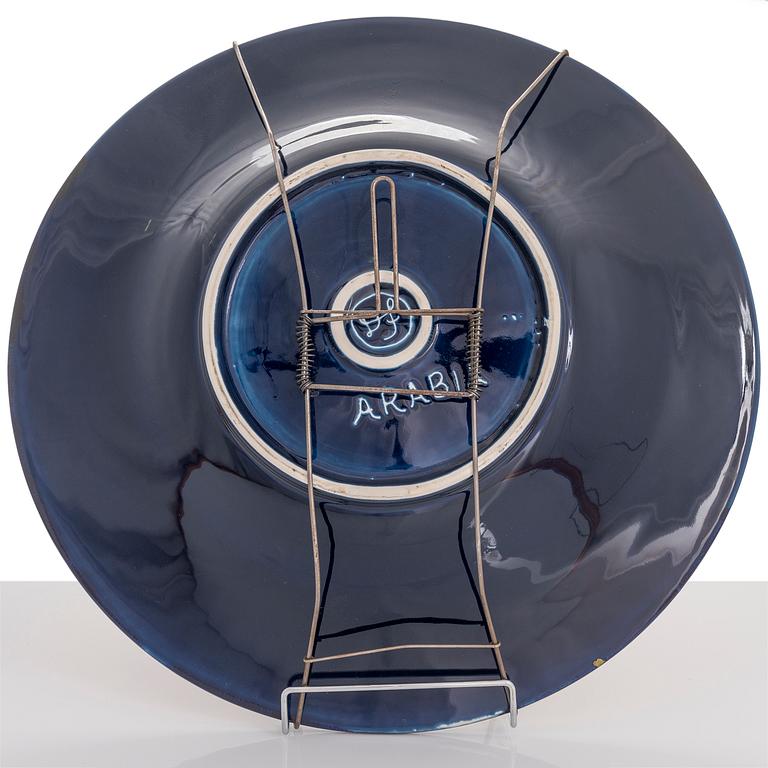 DORRIT VON FIEANDT, a decorative plate, 'Sagittarius', from Horoscope series, signed DF Arabia. 1993-1997.