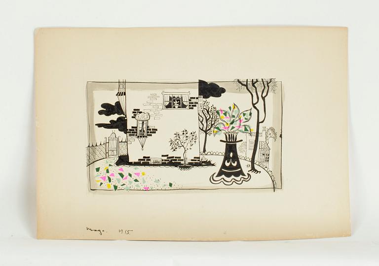 MAX GOLDSTEIN, ca 80 st teckningar, mestadels skisser i blyerts. Delvis sign o dat. 1952-1959.