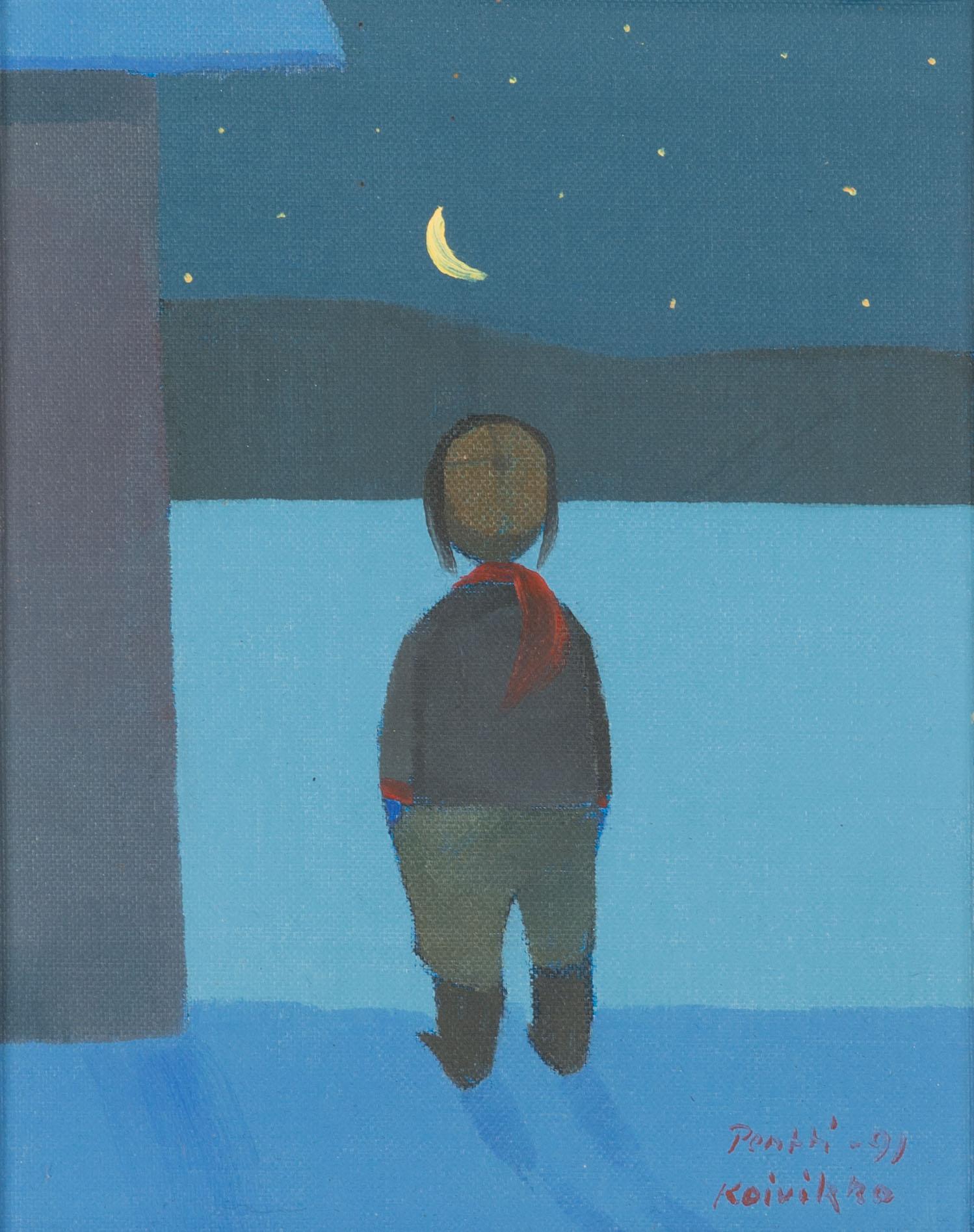 Pentti Koivikko, olja på pannå, signerad och daterad -91.