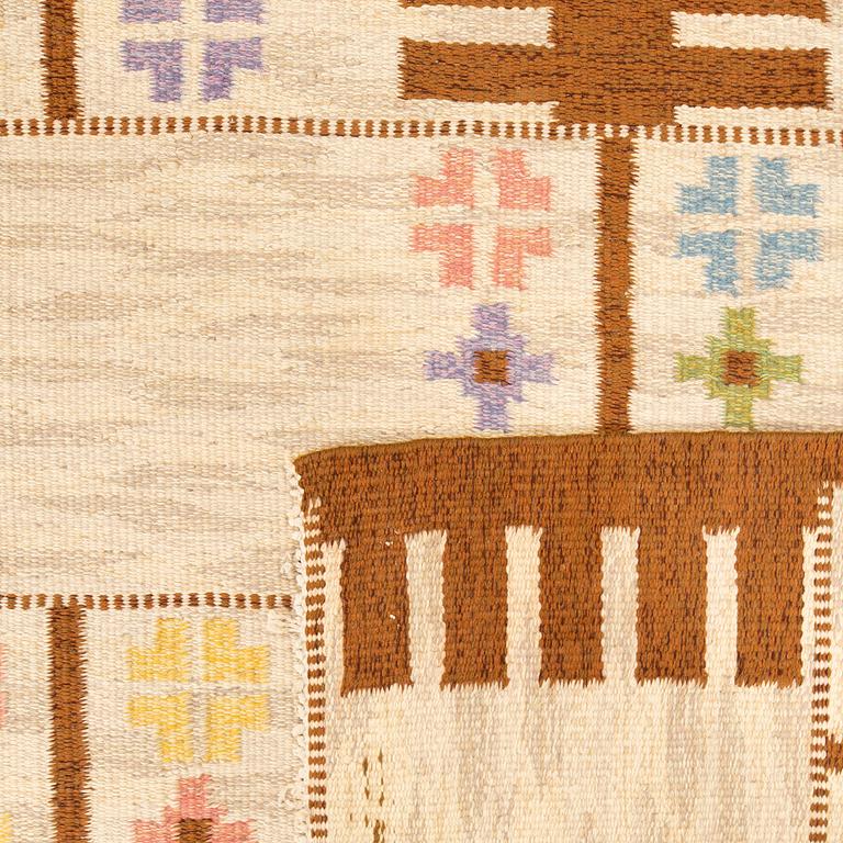 Alice Wallebäck matta rölakan signerad ca 198x140 cm.