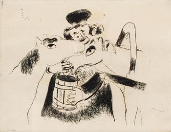 MARC CHAGALL, etching, signed in the plate.
