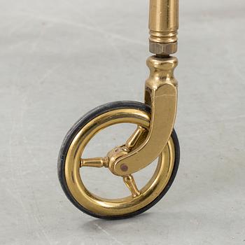 SERVERINGSVAGN, mässing, 1900-talets mitt.