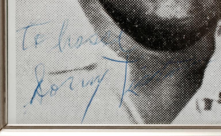 AUTOGRAFER, 2 st, Ingemar Johansson och Sonny Liston.