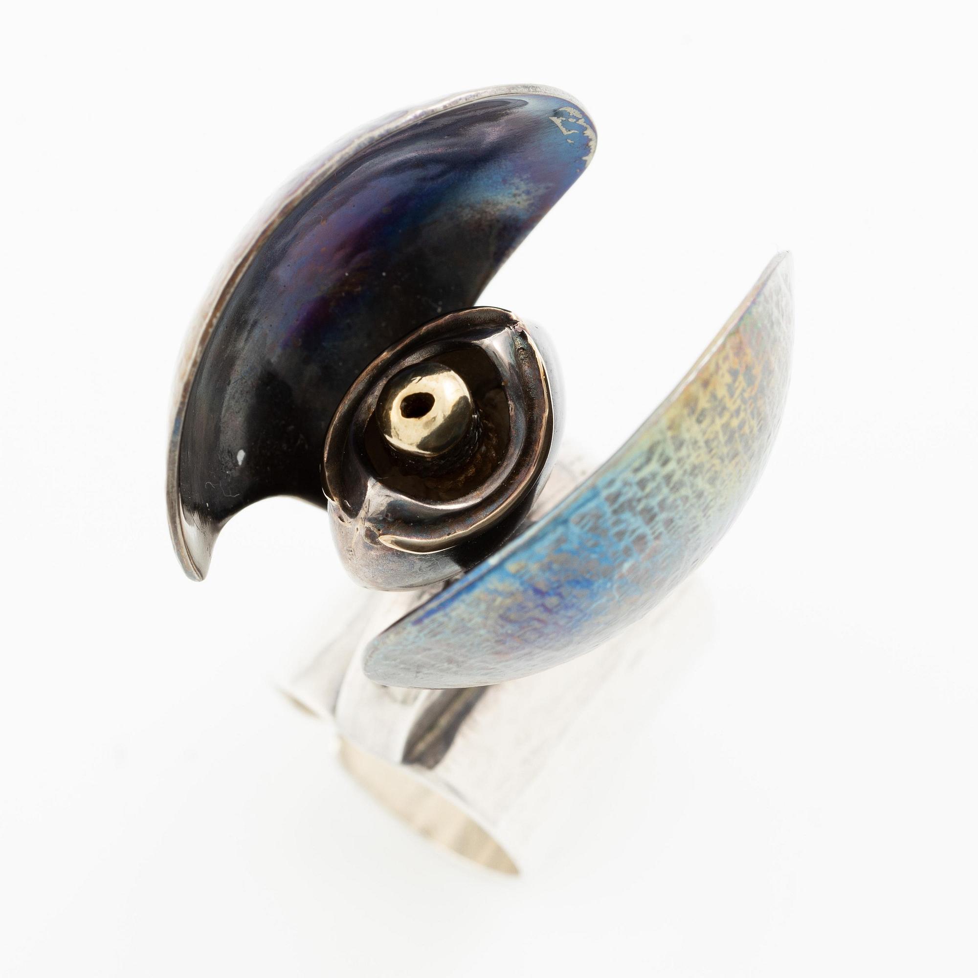 Bernd Janusch, a ring, silver, Stockholm 1998.