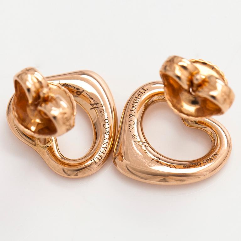 Tiffany & Co, Elsa Peretti, korvakorut, "Open Heart", 18K kultaa.