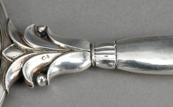 SPEGEL, silver, Georg Jensen, 1921-32. Tot vikt 232 gram, inklusive spegel.