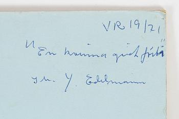 Yrjö Edelmann, gouache.