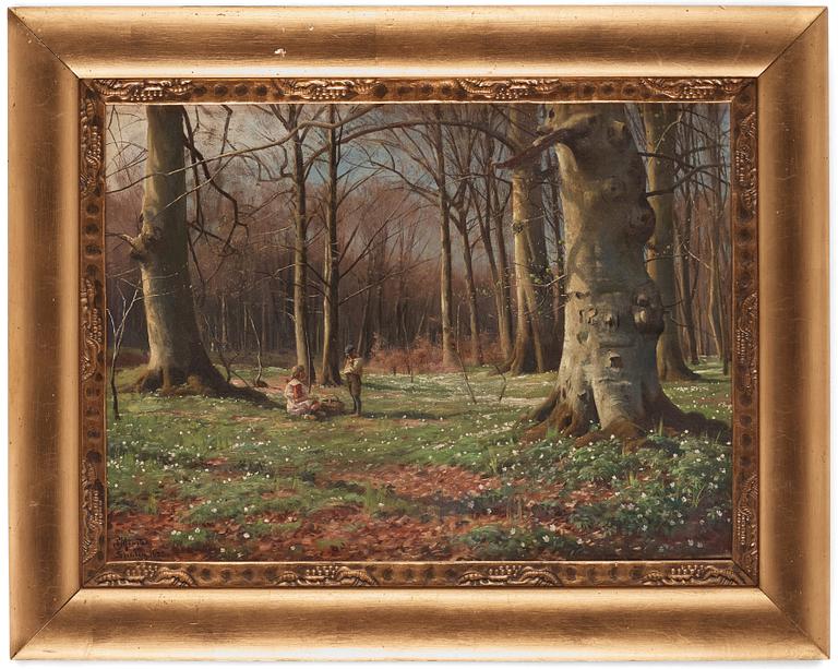 Peder Mork Mönsted, Children resting in the beech forest.