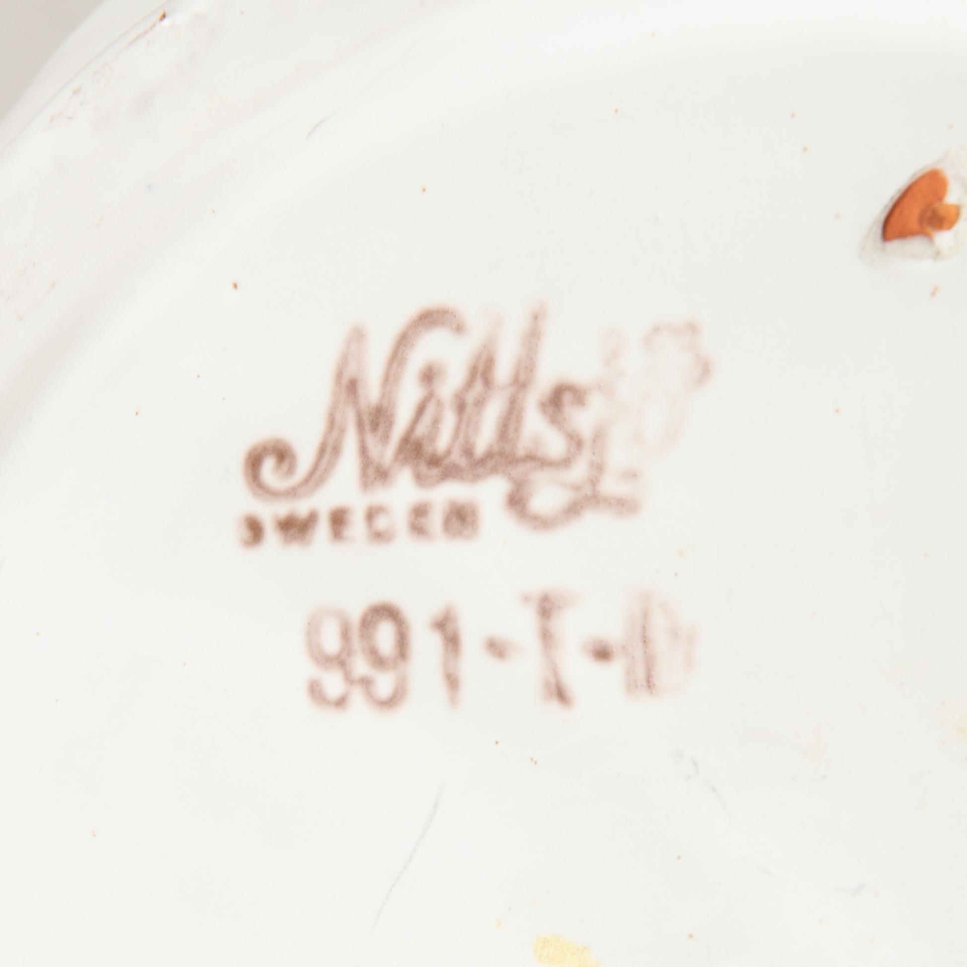 Table lamp Nittsjö 1940s/50s stoneware.