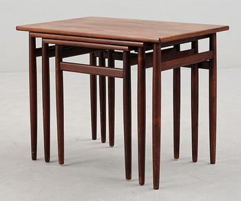 SATSBORD, 3 delar. Seffle Möbelfabrik. 1950-60-tal.