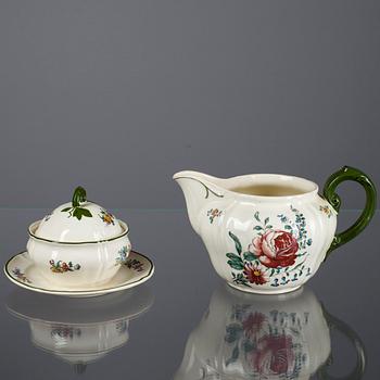 SERVIS, 62 delar, flintgods, Villeroy & Boch, Tyskland sekelskiftet 1800/1900.