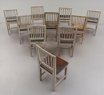 STOLAR, 10 st snarlika modeller, 1800-tal.