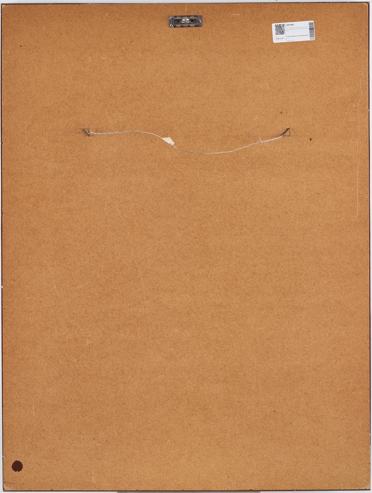 Ivor Abrahams, blandteknik. Sign och daterad 77.