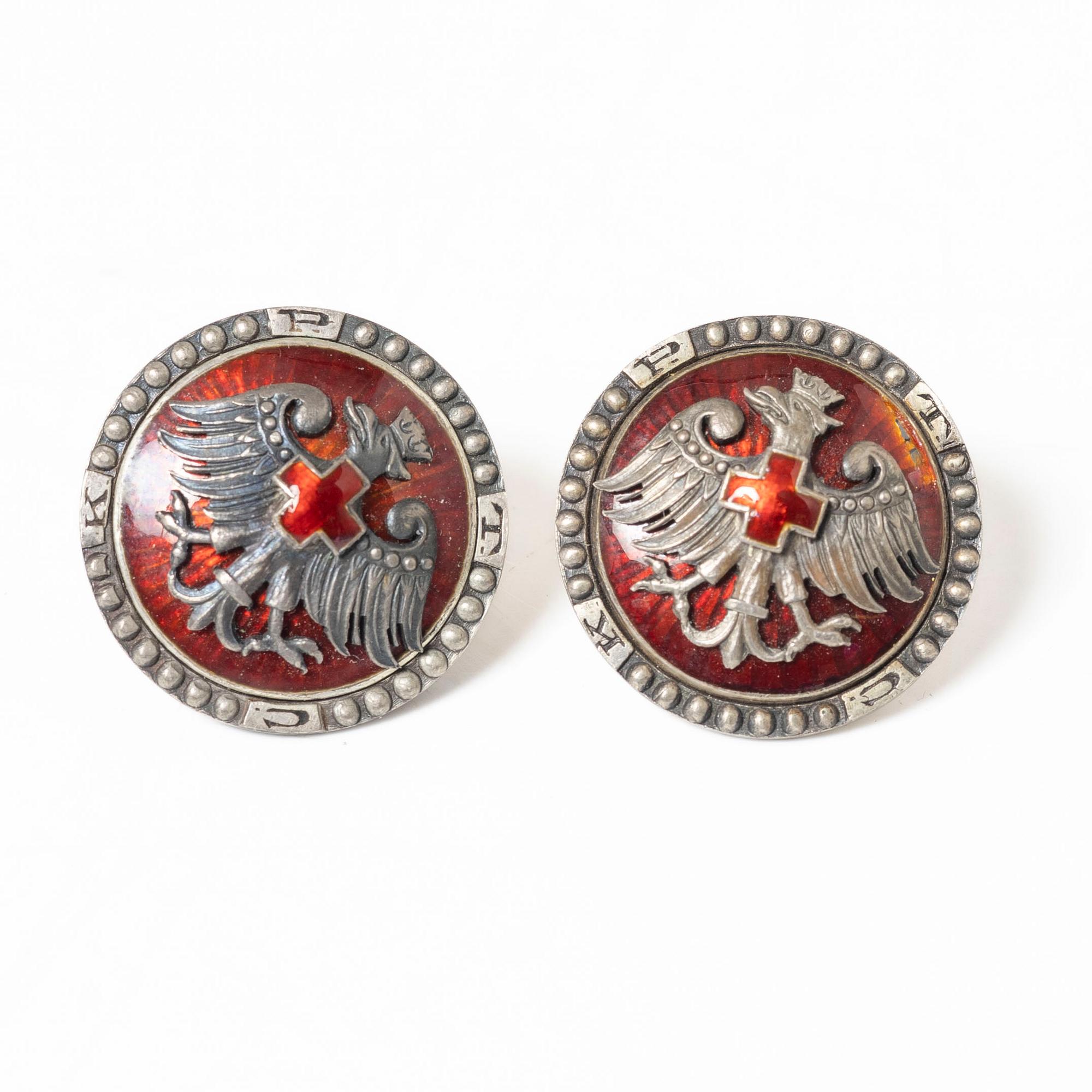 Medals and badges, 12 pcs, Sweden, Germany, and France.