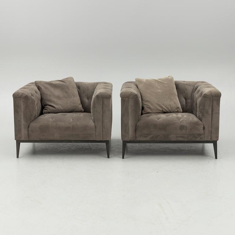 A pair of 'Raffles' armchairs, Eichholtz, contemporary.