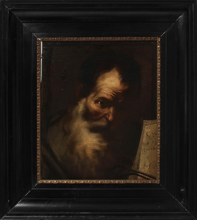 JUSEPE DE RIBERAS, hans art, olja på pannå, 16/1700-tal.