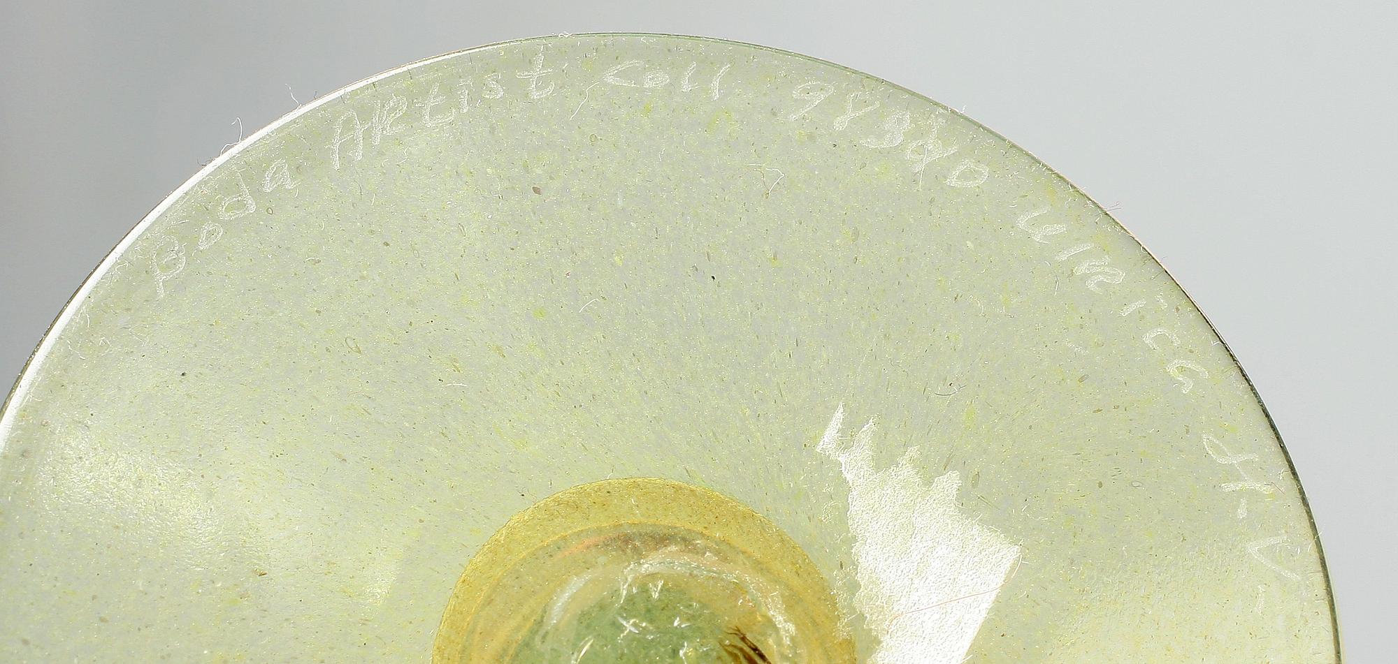 POKALGLAS, 4 st, Ulrika Hydman-Vallien, Kosta Boda.
