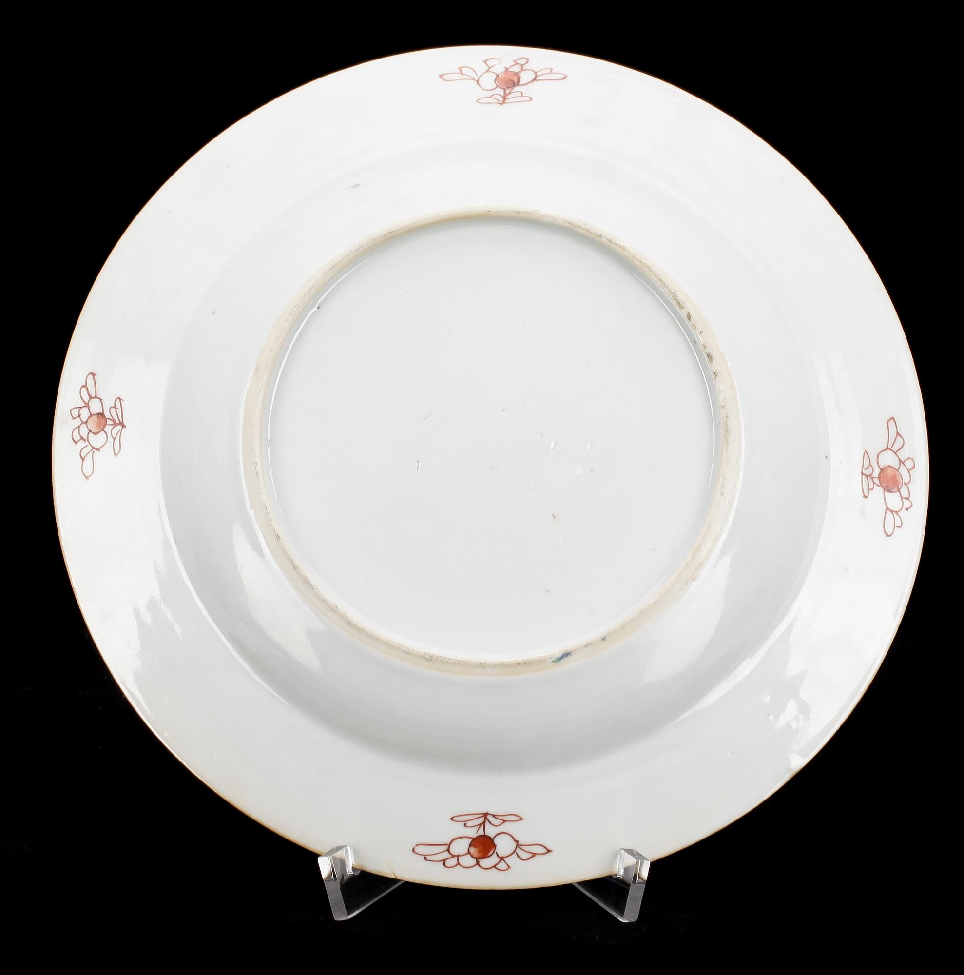 TALLRIK, porslin, Qianlong, Kina 1700-tal.