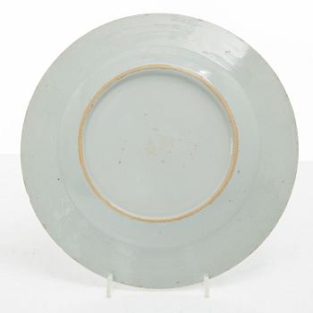 Tallrikar, 14 st, porslin, Kina, 1700-1800-tal.