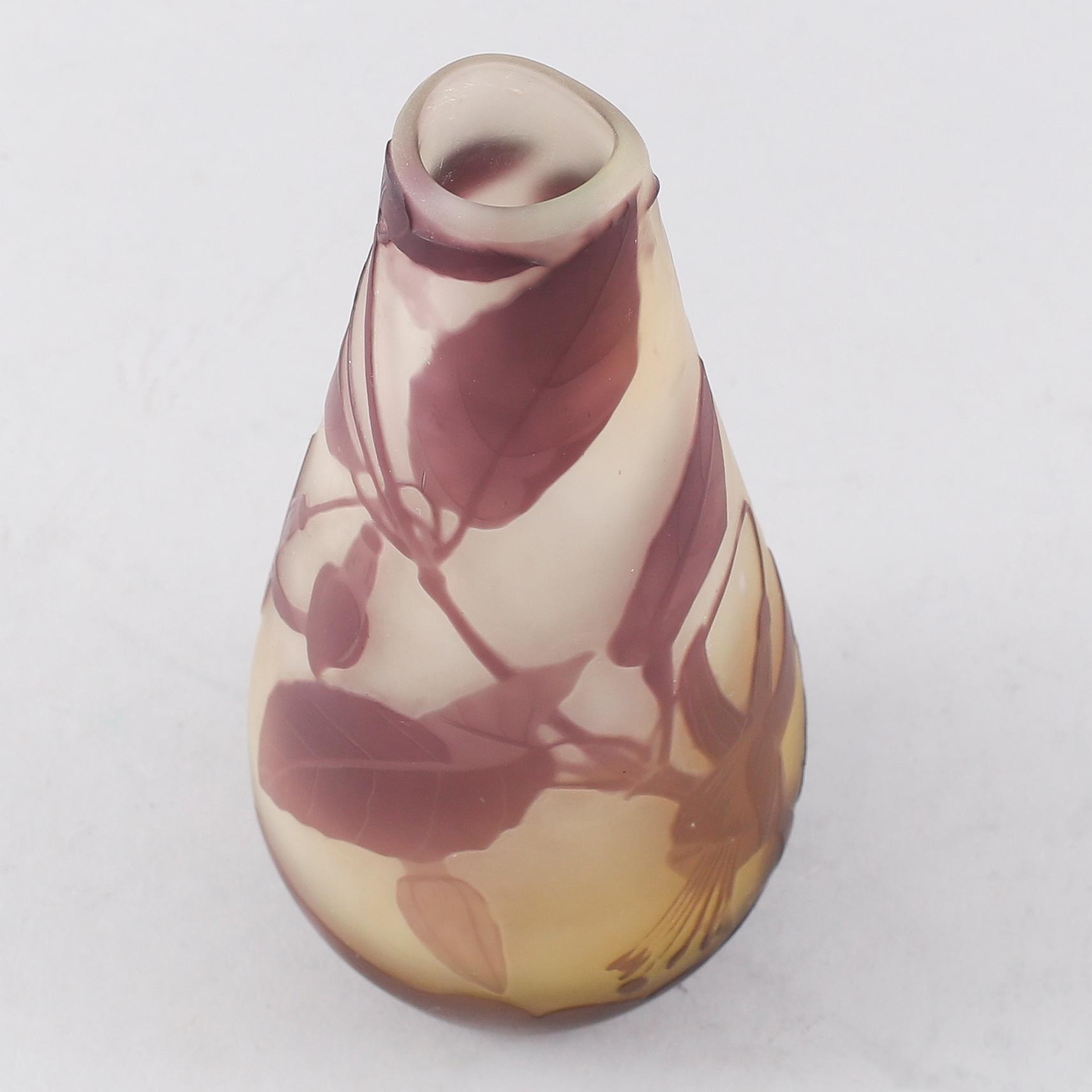 VAS, glas, jugend, Emile Gallé, Frankrike, 1900-talets början.