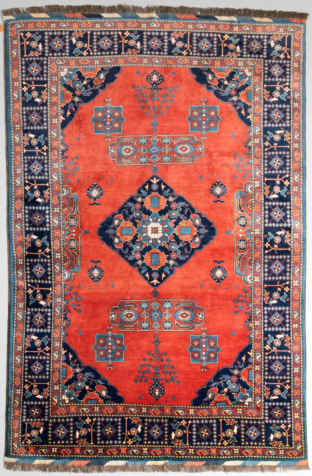 Rug, oriental, probably Afghanistan, approx. 296 x 207 cm.
