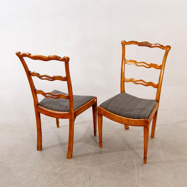 Stolar, 8 st, England omkring 1800.