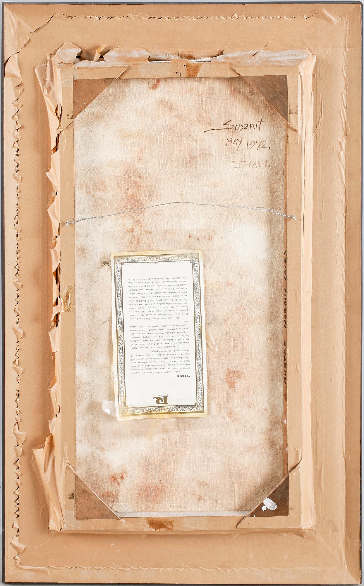 SUJARIT HIRANKUL, olja på duk, sign o dat 72.