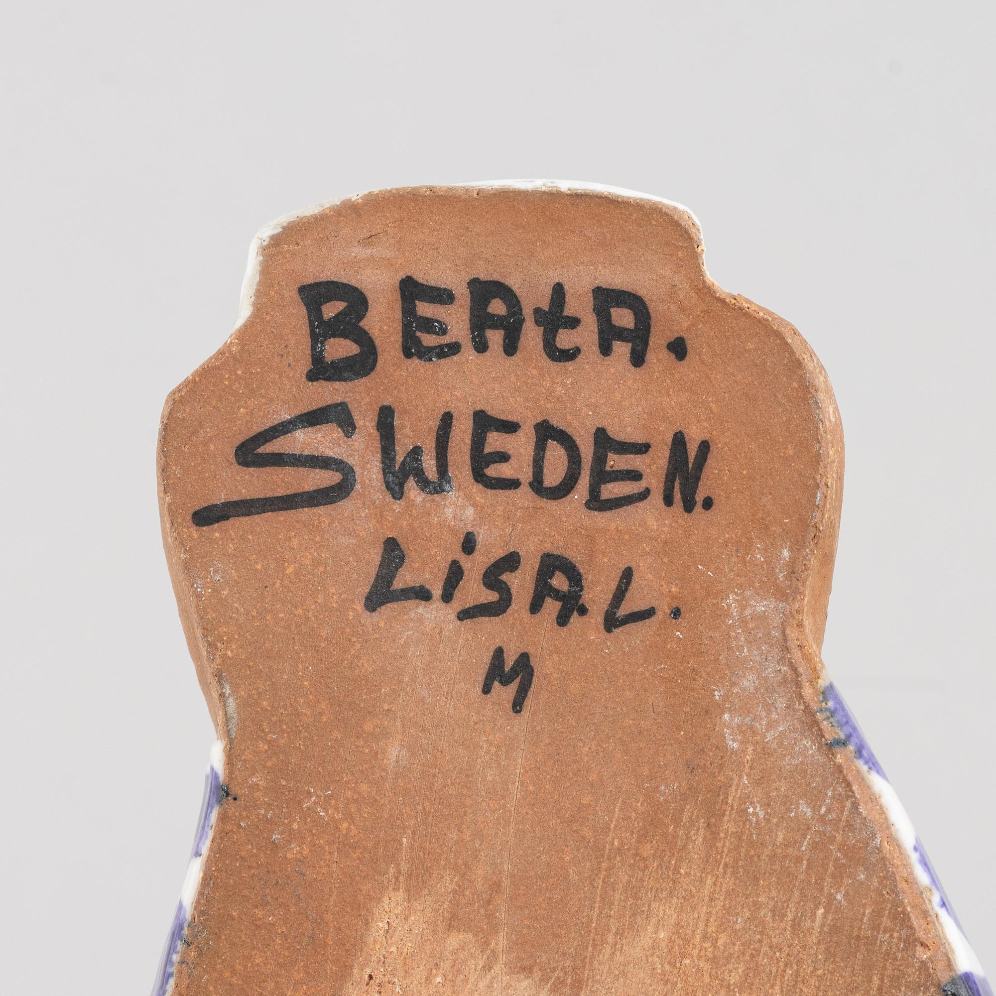置物 ABC flikor  Beata  by Lisa Larson Lisa Larson | Lisa Larson, a 'Beata' figurine from the 'ABC