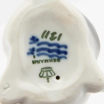 Figurines 5 pcs Rosenthal and Royal Copenhagen mid-20th century porcelain.