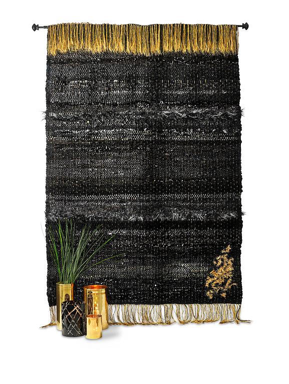 Skogberg & Smart, Rumsdelare /väggtextil, "Riff Raff Rug Divider", ca 253 x 181-182 cm.